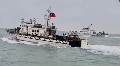 影/大陸4海警船再闖金門海域 海巡:每月4次常態騷擾