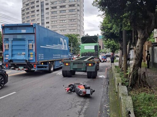 影/桃園中壢死亡車禍!無照移工鑽貨車死角遭輾亡