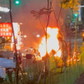 影/好吃到爆？五王夜市地瓜球攤販「突噴火焰」 2攤主燒傷送醫