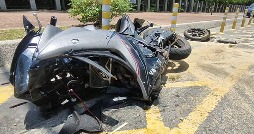 影/嘉義2車對撞!20歲騎士「空中翻滾」重摔 警搜出K盤