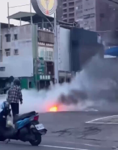 影/台中「加油站內活人燒起來!」 竟是自焚尋短