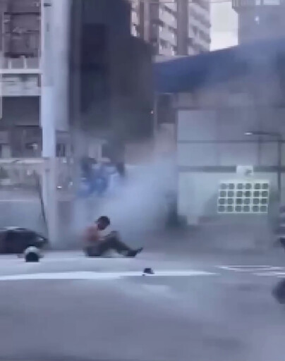 影/台中「加油站內活人燒起來!」 竟是自焚尋短
