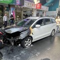 影/直擊！市府捷運站前驚傳火燒車 火勢撲滅幸無人傷亡