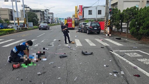 救不回來!台南巷弄休旅車高速撞擊 母女噴飛浴血雙亡