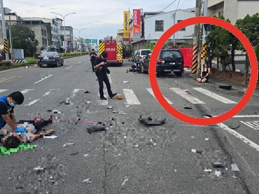 台南休旅車撞死母女!肇事細肩帶女「跪地呆滯」畫面曝