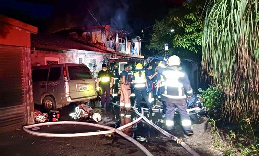 影/淡水民宅火警全面燃燒陷火海 1人受傷1人成焦屍