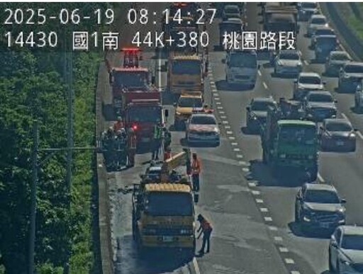 影/國1南向不平靜!「火燒車傷亡不明、追撞釀紫爆」