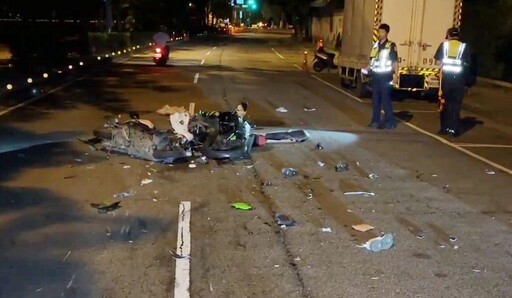 影/慟!台中爆破碎慘劇「紅牌重機男慘死、女騎士重傷」