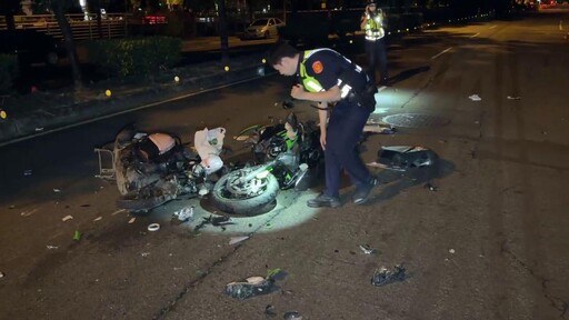 影/慟!台中爆破碎慘劇「紅牌重機男慘死、女騎士重傷」