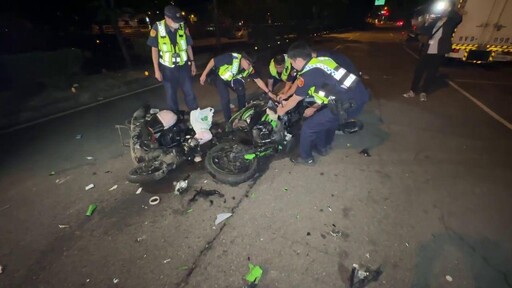 影/慟!台中爆破碎慘劇「紅牌重機男慘死、女騎士重傷」