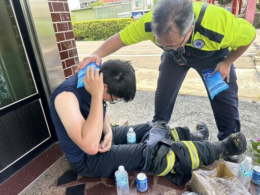 與火神搏鬥!新竹勇消「體溫飆破40度」中暑倒一排