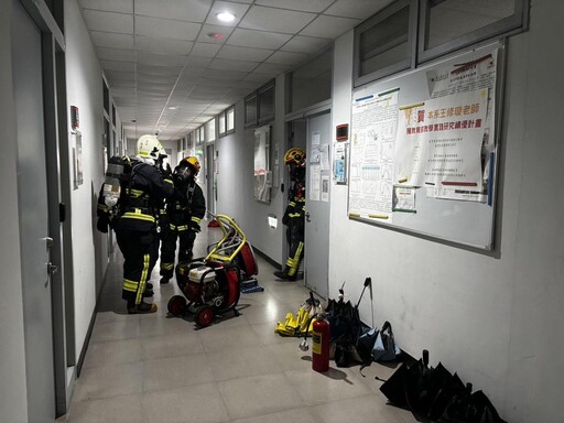 宜蘭大學火警 實驗室冒白煙無人受困
