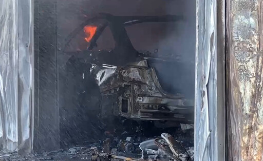 新竹汽修廠爆嚴重火災!「全面燃燒」黑煙竄天 爆炸聲不斷