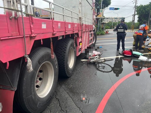 影/聯結車視線死角釀禍! 麻豆婦超商前遭聯結車輾斃