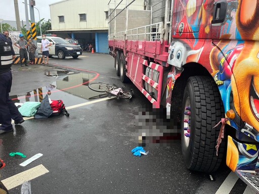 影/聯結車視線死角釀禍! 麻豆婦超商前遭聯結車輾斃