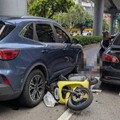 影/北市無照男毒駕連撞6車 醫院廁所丟毒菸彈警抓包