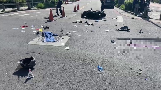 影/台中悲見「移工開車撞死翁」!車上5人全逃了