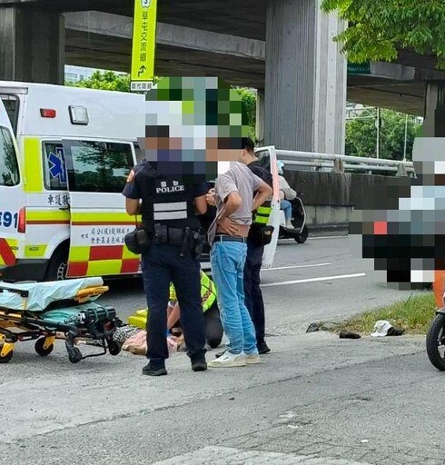 影/台中8旬嬤慘遭賓士撞死 冷血駕駛竟連輾2次