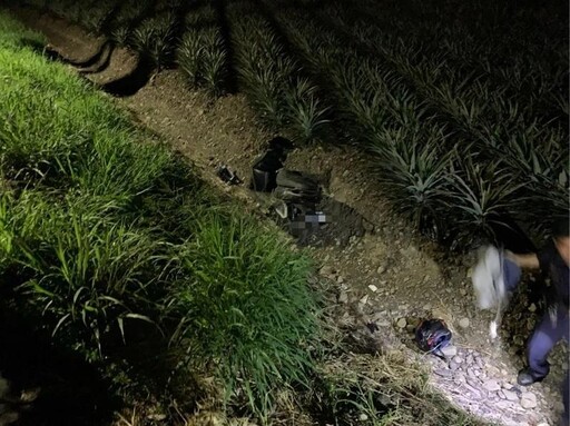 枋寮戰備跑道又寬又筆直 少年酒駕「高速衝入」鳳梨田