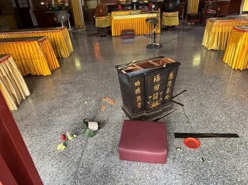 影/台中男假扮虔誠信徒 8度潛寺廟竊香油錢遭起訴