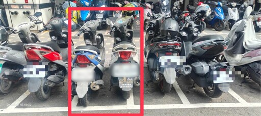 影/高雄男挪機車「警說可以」 返頭竟遭「1格停2車」開罰