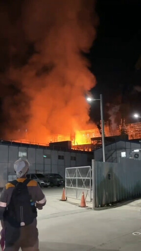 影/興達電廠爆炸大火！ 台電董事長證實原因「是天然氣外洩」