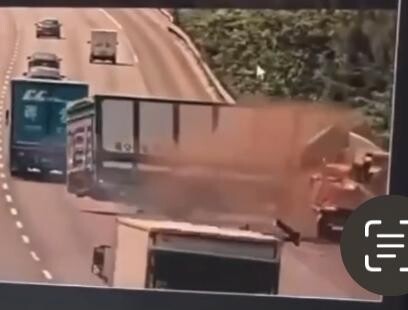 影/斷魂瞬間！國3「拖吊車司機連人帶車出事」畫面太驚悚