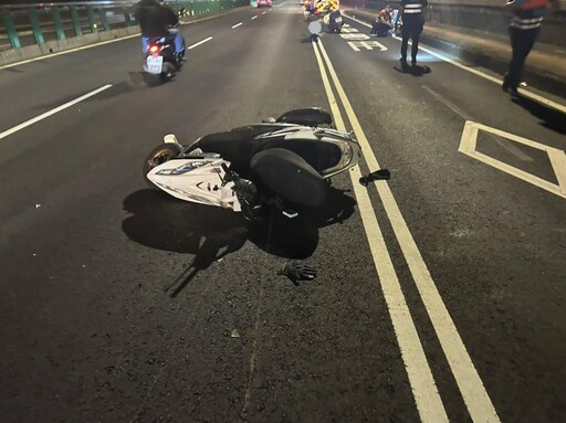 保齡球般全倒！民權大橋連環車禍 6人傷送醫