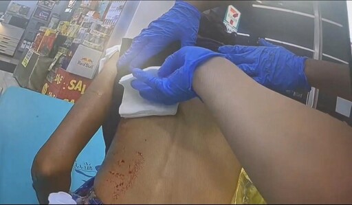 新竹女超商遭持菜刀狠砍背部濺血 行兇男當場遭逮