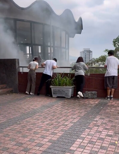 影/北市銘傳大學「餐廳又燒起來了」！最新災情曝