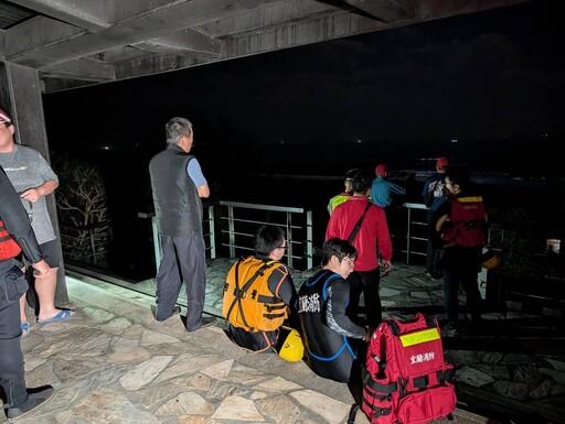 影/壯圍永鎮濱海公園「男子疑落海」!陸海空三路搜救中