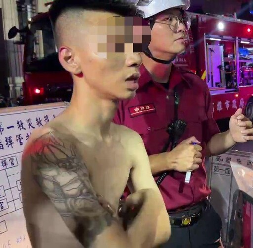 影/就是你！高雄高樓大火百人逃 縱火犯囂張留現場觀看