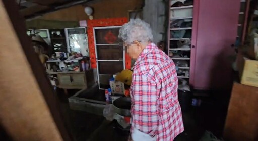 影/宜蘭紅柴林堤防拉封鎖線!93歲嬤家淹水毀:不敢住了