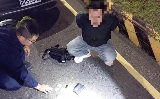 通緝男石門遇臨檢報假名露餡 車上4人毒駕、攜毒全遭逮