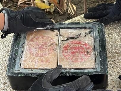 影/「藝術燈座」找掩護!小港機場揪出2億20公斤海洛因