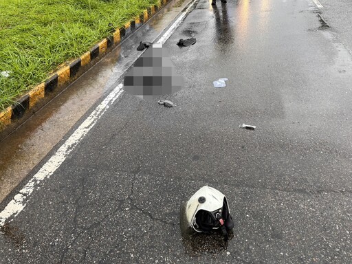 視線死角？大貨車切車道輾過女騎士 「地留一灘血」送醫不治