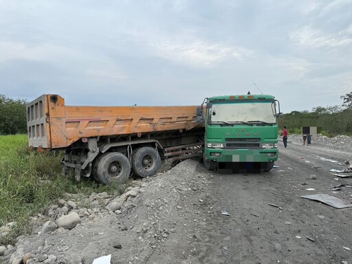 屏東砂石車對撞！駕駛「噴飛車外」遭輾慘亡 另一駕駛酒測超標送辦