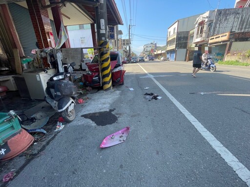 屏東暴衝死亡車禍！9旬婦「倒臥車頭」不治 5歲男童骨折送醫