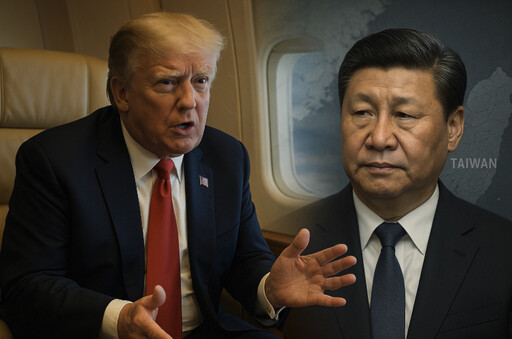 川普在雙普會搭乘空軍一號途中 稱在他任內 習近平不會侵台中國回應了