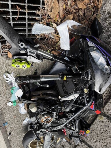北宜又出事！25歲騎士過彎失敗 逆向撞大貨車噴飛慘亡