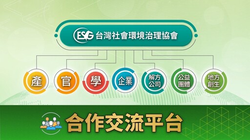 台灣社會環境治理協會搭建服務平台 助企業落實IFRS S1S2規範接軌國際