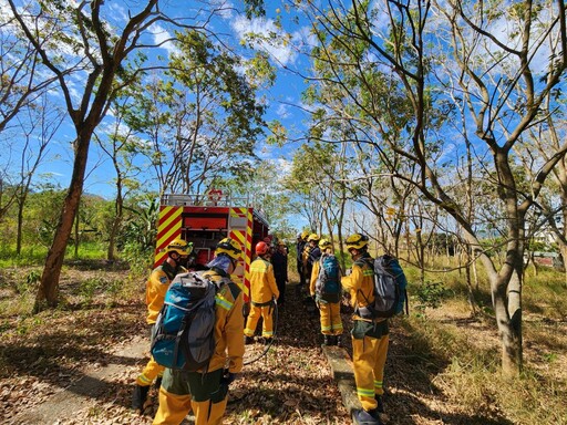 高市消防局與農業部聯合演練，強化山林火災防救能力