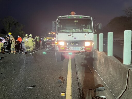 國道3號北向328.1公里重大車禍 造成1人當場死亡