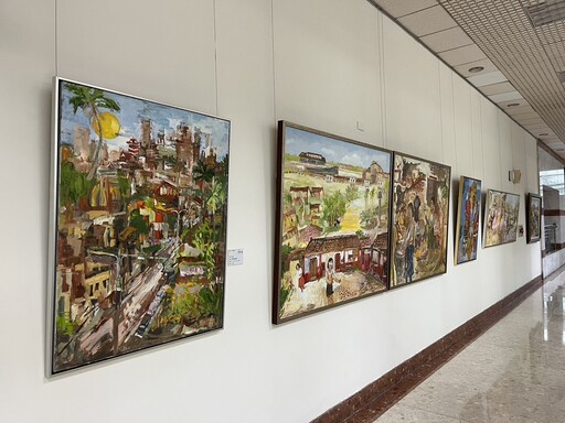 劉婷瑟人生百景系列油畫創作展 嘉義市議會文化走廊開展