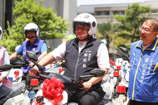 汰舊換新！愛護環境守護治安 中市450輛警用電動機車服役