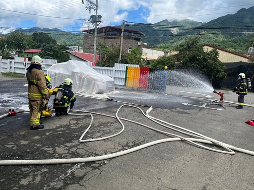 防範電動汽車火災 高市消防局呼籲公寓大廈提升自主防災能力