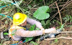 山陀兒颱風持續龜速逼近 台電新竹加強樹修全力戒備