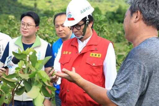 心繫山陀兒颱風災後復原情形 陳其邁感謝全民團結互助力拚修復