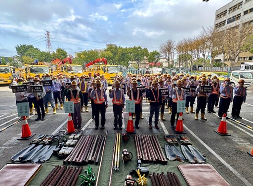 春雷響震驚蟄至！台電台南區處109人 46車誓師捍衛供電