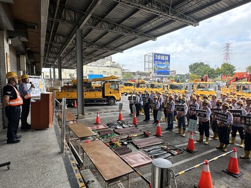 春雷響震驚蟄至！台電台南區處109人 46車誓師捍衛供電